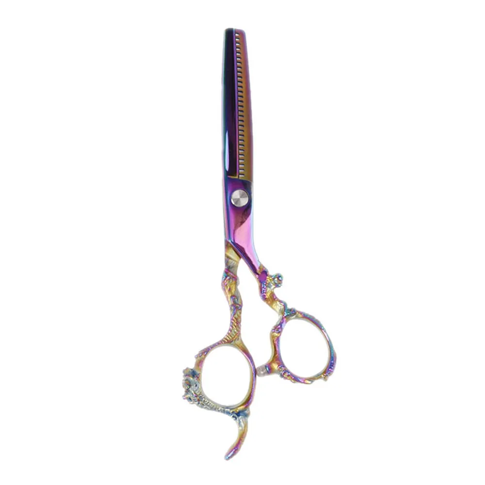 

6 inch Cutting Thinning Styling Tool Hair Scissors Stainless Steel Salon Hairdressing Shears Regular Flat Teeth Blades