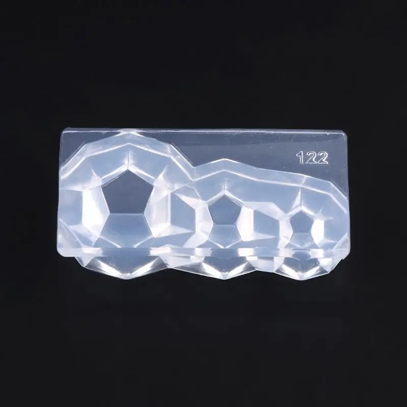 1 Set 12-faceted Three-dimensional Beads DIY Handmade Silicone Mold Jewelry Pendant Crafts Making Soft Molds Accessories