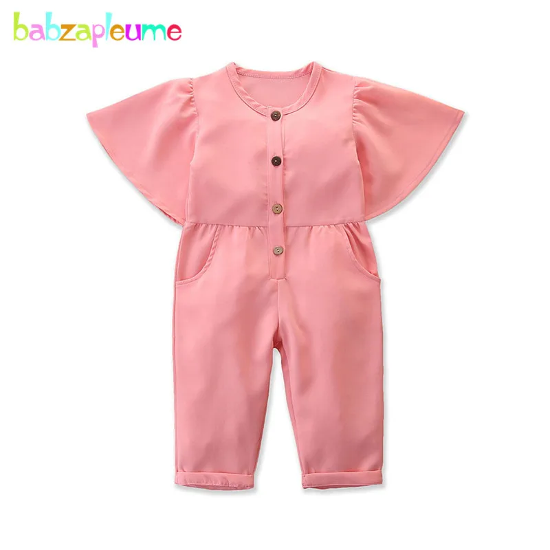 

One Piece Clothing 2020 New Summer Outfit Cute Pink Baby Girls Romper Fashion Short Sleeve Kids Jumpsuit Toddler Clothes BC1228