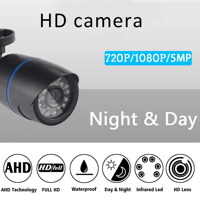 Wireless Wifi Outdoor IP Camera 720P Waterproof 2.0MP Security Camera Bullet For Night Vision P2P With Micro SD 64G Card Storage