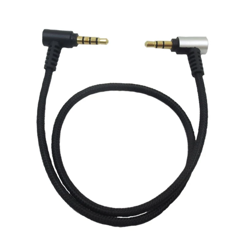 TRS to TRRS Adapter 3.5mm Cable Microphone Audio Converter Patch Cables Balanced Smartphone for