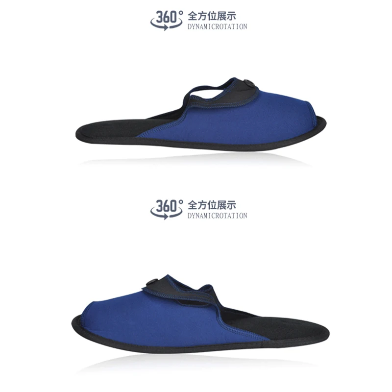 2020 Portable Folding Hotel Slippers Women Travel Goods Non-disposable Sweat-absorbent Breathable Lightweight Hotel Shoes Men