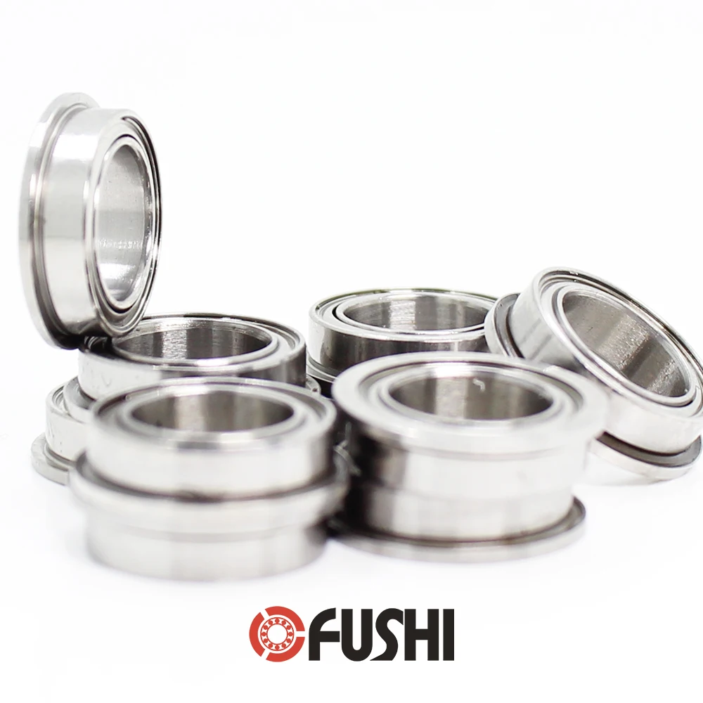 SF687ZZ Flange Bearing 7x14x5 mm 10PCS Double Shielded Stainless Steel Flanged SF687 Z ZZ Ball Bearings SF687Z F687 DDLF1470 |