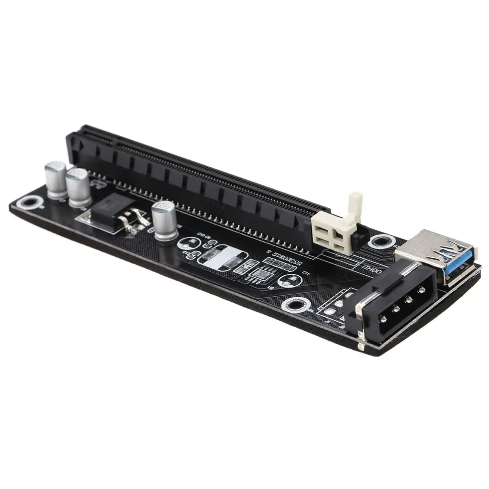 1 шт. PCI-E PCI Express 1x to 16x удлинитель Riser Board Card USB 3,0 адаптер с SATA кабель питания USB кабель для Bitcoin Miner