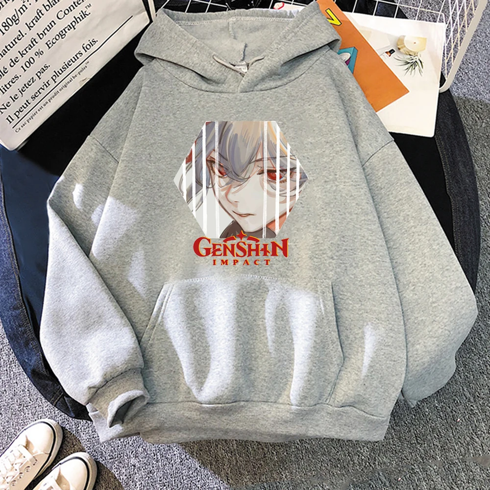 

Genshin Impact Hoody Female Kawaii Cartoon Hooded Kaedehara Kazuha Sweatshirts Women Casual Winter Pullovers Unisex Funny Tops