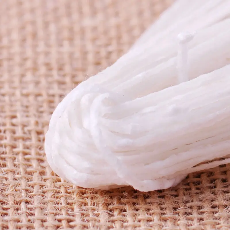 10 Yard White Long Wax Candle Making Wick Flat Braided Cotton Core DI New White candle making kit,beeswax wicks