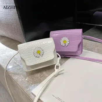 

Daisy Flower Crossbody Bag Classic Texture Creative Design Chic Women Mini Portable PU Female Travel Shoulder Pouch