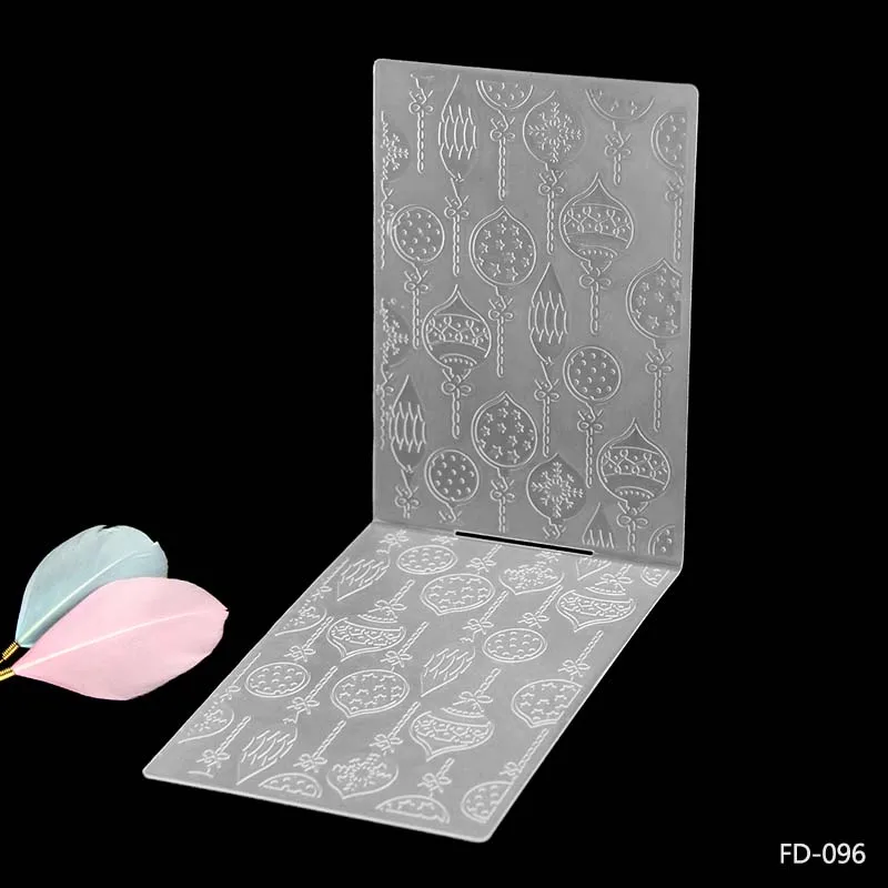 AZSG Tree Heart-Shaped Embossing Folders Design DIY Paper Cutting Dies Scrapbooking Plastic Embossing Folder plastic embossing folder