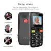 Artfone C1 Unlocked Bar Senior Mobile Phone Elderly Cellphone Dual Sim One Key SOS Emergency Button GSM 2G FM Torch Bluetooth 3