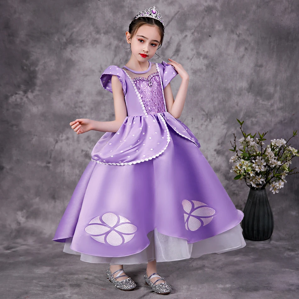 Sofia vestido da criança menina halloween sophia cosplay festa meninas  princesa traje criança crianças carnaval festa de aniversário vestidos  extravagantes - AliExpress