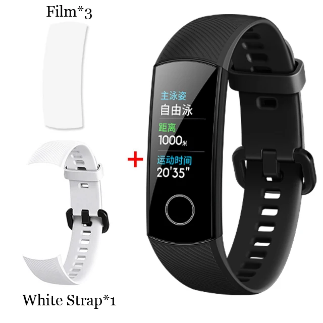 BLK n film WHT Смарт-браслет huawei Honor Band 5 Oximeter с сенсорным экраном Magic color swim Detect Heart Rate Sleep Nap Honor Band5 - Цвет: BLK n film WHT