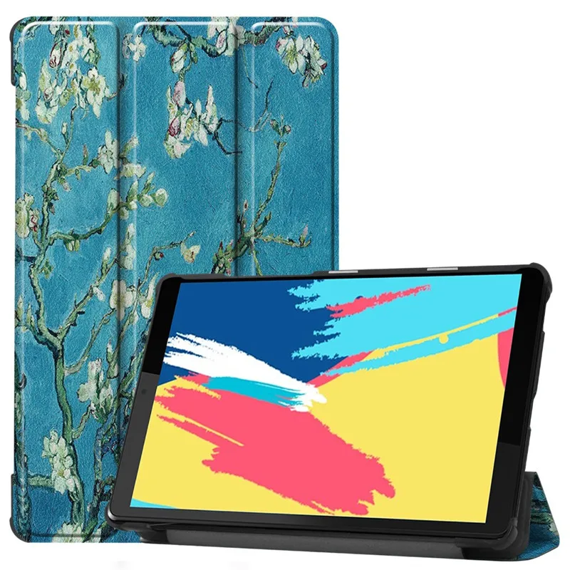 Чехол для Lenovo Tab M8 FHD искусственная фотография складная подставка противоударный