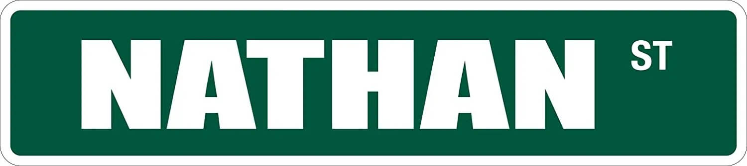 Новинка металлический уличный знак StickerPirate Nathan St 4x8 алюминий SS 2710 | Дом и сад