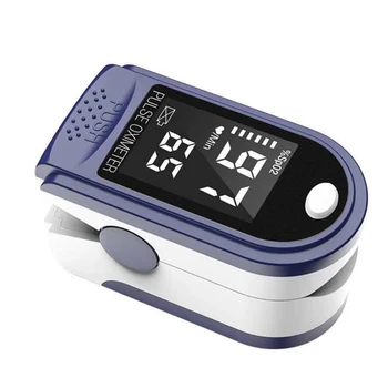 

Portable Fingertip Oximeter L-ED Display Blood Oxygen Pulse Rate Monitor for Family Travel (Blue)