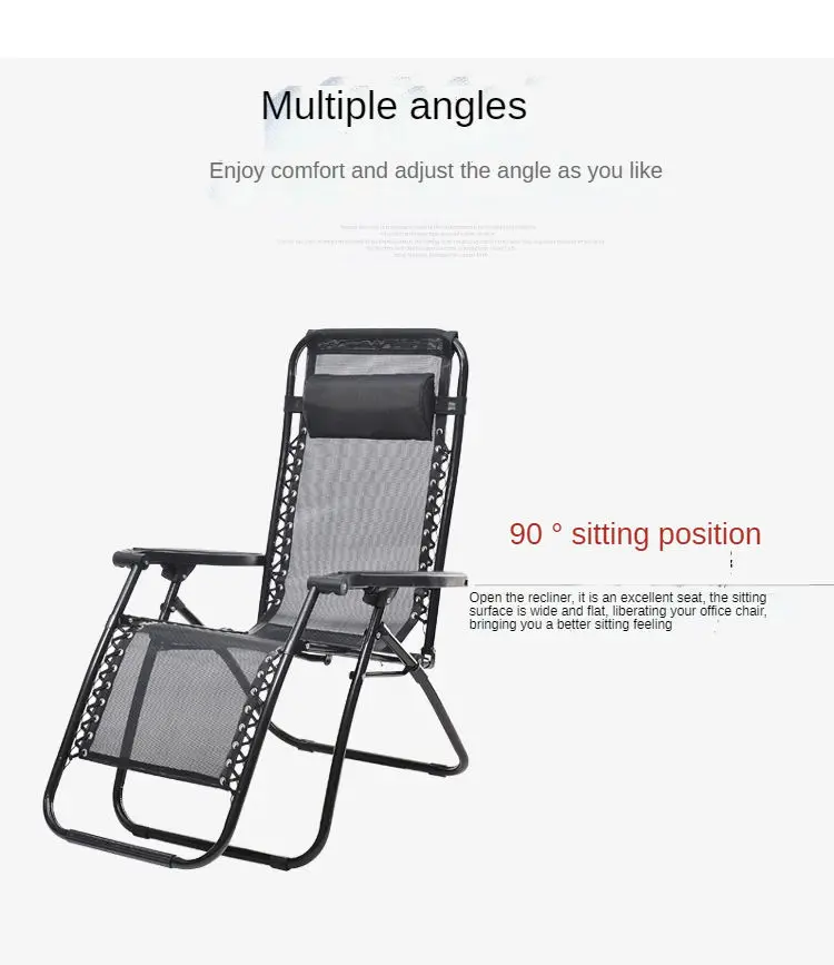 Sun Loungers Outdoor Zero Gravity Chair Wood Armrest Camping Lounge Patio Padded Folding Lawn Recliner With Cup holder outdoor furniture design