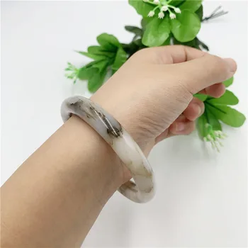 

Chinese Tricolor jade Bracelet 56-62mm Charm Jewellery Fashion Accessories Hand-Carved Woman Luck Amulet Gifts
