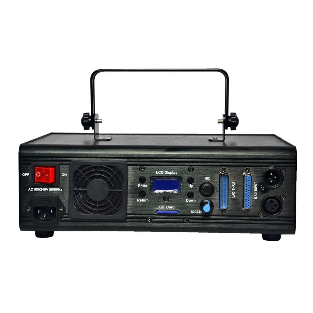 AUCD 40KPPS 1 Вт цветная RGB лазерная ILDA и sd карта программа для редактирования DMX