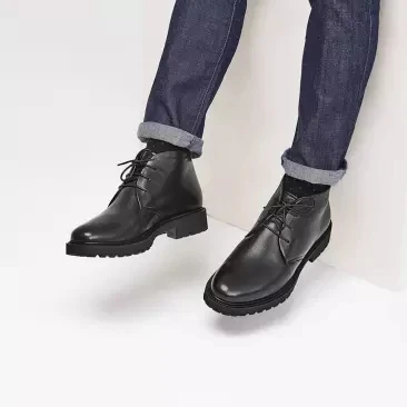Xiaomi/мужские теплые кожаные ботинки с подкладкой из шерсти и бархата; мужская деловая обувь из мягкой замши с бархатной подкладкой