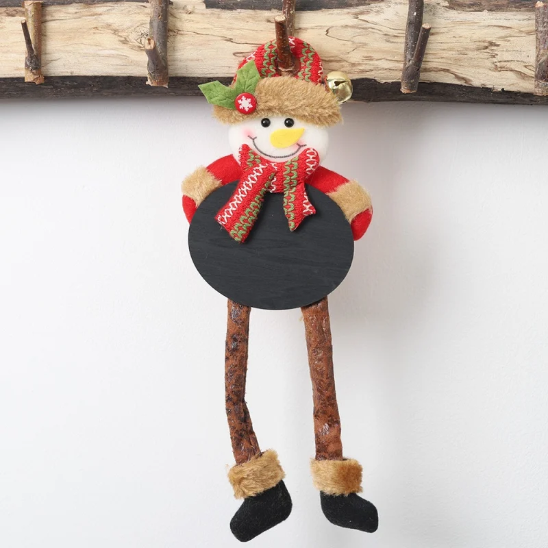 Рождество navidad кукла игрушка с доской декоративные Висячие плюшевые украшения для праздника двери дерево декор рождественские подарки