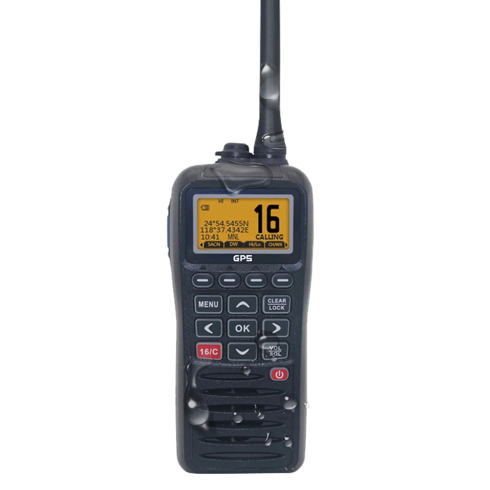 

Recent RS-38M VHF Marine Radio Built-in GPS 156.025-163.275MHz Float Transceiver Tri-watch IP67 Waterproof Walkie Talkie