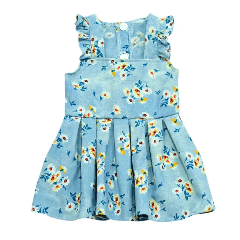 Dog Clothes Floral Clothing for Dogs Dresses Print Small Super Pet Outfits Spring Summer Ropa Para Perro Pets Skirts