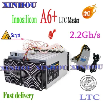 

Used Asic miner Innosilicon A6+ LTC Master 2.2Gh/s Scrypt LTC miner better than Innosilicon A4+ A6 A9 Antminer L3 L3+ Z9mini S9