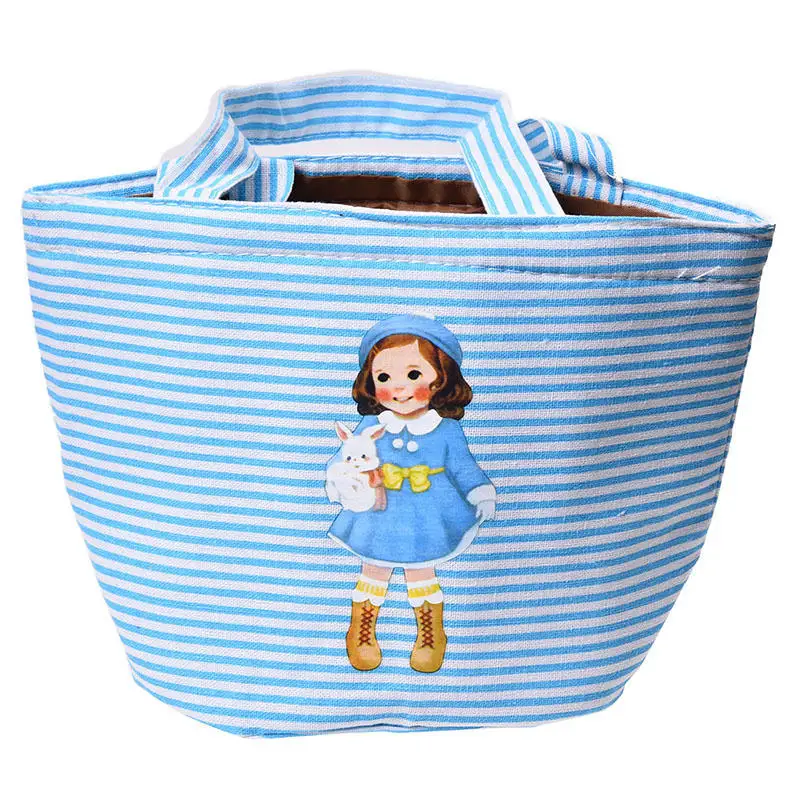 

ABZC-Portable Doll Lunch Bag Thermal Insulated Waterproof Cooler Picnic Storage NEWColors:Blue