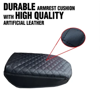 

Auto Center Console Armrest Cushion Leather Cover for Ford Explorer 2011-2019