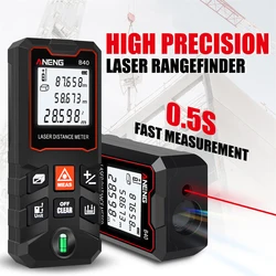 ANENG Digital Laser Distance Meter Area Measuring Building Gauge Range Finder Tape Portable Handheld Ruler Device Test Tools