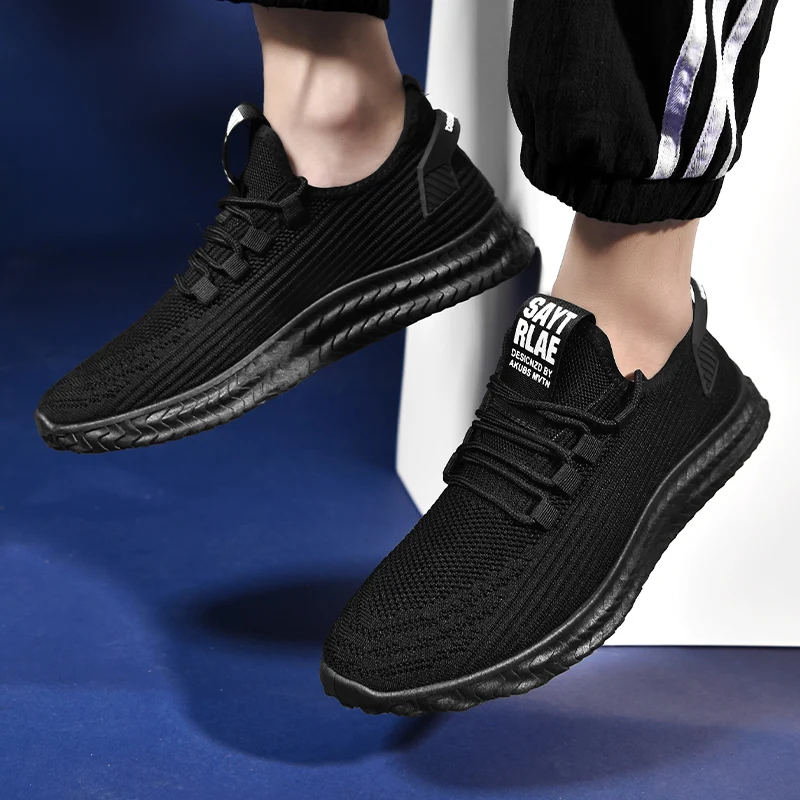 New Men Shoes Lightweight Comfortable Breathable Walking Sneakers Men Casual Shoes Lace-Up Shoes Tenis Feminino Zapatos