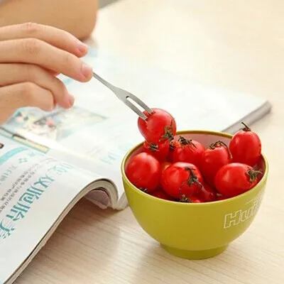 

Big sale ! Multi-purpose stainless steel fruit fork fashion fruit sticks fruit fork cake dessert fork wholesale