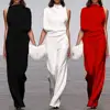 Women Jumpsuits 2023 Fashion Ladies Solid Rompers Party Clubwear Playsuits Wide Leg One Shoulder Sashes Jumpsuit Long Trousers 1 Elevate your style with Srogem's 2023 Women's Jumpsuit. Featuring a chic one-shoulder design with a sash, this full-length playsuit combines elegance and comfort. Made from high-quality polyester for a perfect fit, it's your go-to for parties or clubwear. Embrace effortless sophistication today. Women Jumpsuits 2023 Fashion Ladies Solid Rompers Party Clubwear Playsuits Wide Leg One Shoulder Sashes Jumpsuit Long Trousers <p>Elevate your style with CYWANGCANCAN's Elegant Striped Jumpsuit. Crafted from premium polyester, this full-length, sleeveless design features a chic sash belt and wide-leg pants for a relaxed yet sophisticated look. Perfect for holidays, it combines comfort with effortless elegance.</p>