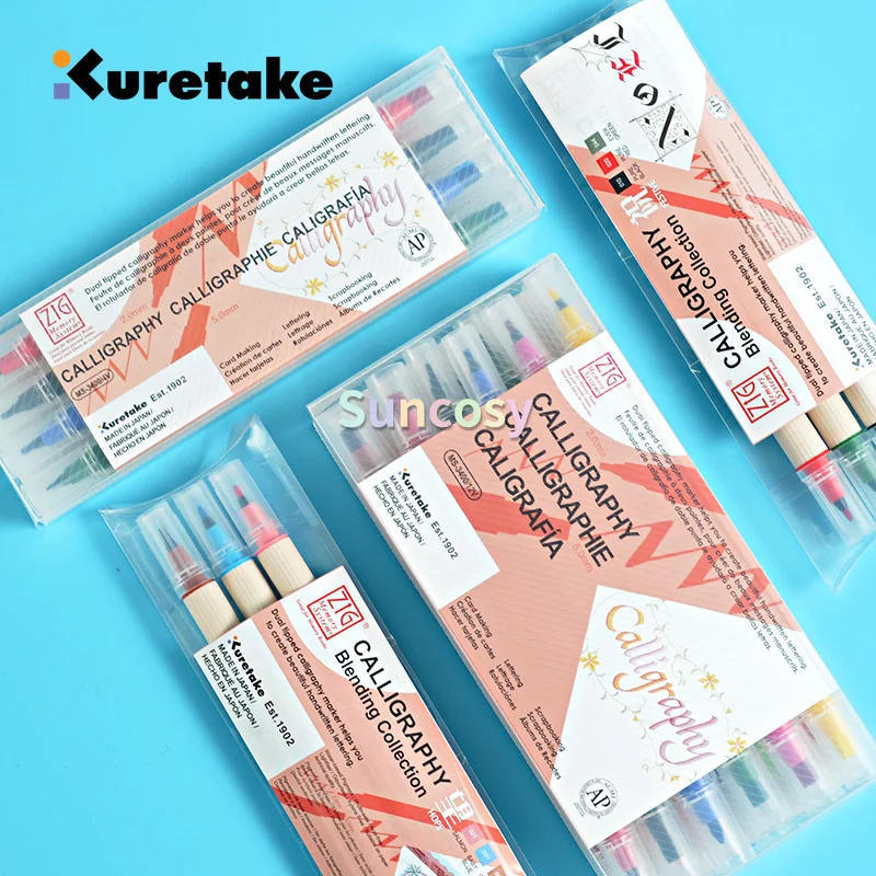  Kuretake UK Ltd. Zig Memory System Calligraphy Marker Pure  Black : Permanent Markers : Arts, Crafts & Sewing