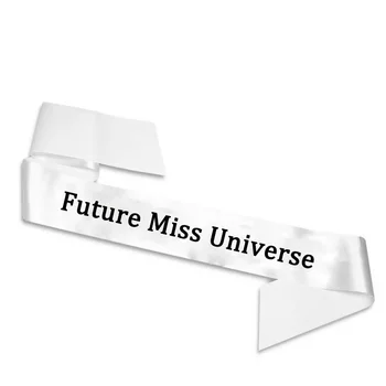 

Future Miss Universe sash baby shower mom to be girl birthday gift decoration
