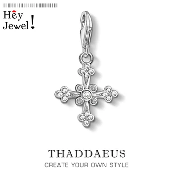

Victorian Cross Charm,Thomas Style Club Good Jewelry For Women,2019 Iconic Gift In 925 Sterling Silver Fit Bracelet,Super Deal