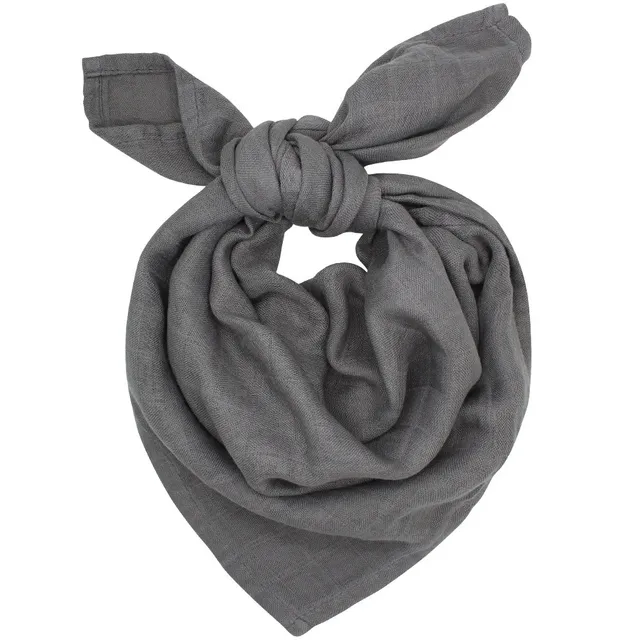 60*60cm Muslin Bamboo Cotton Baby Blanket Baby Newborn Blankets Newborn Swaddle Wrap Burp Cloths Towel Pielucha dropshipping Dark Gray