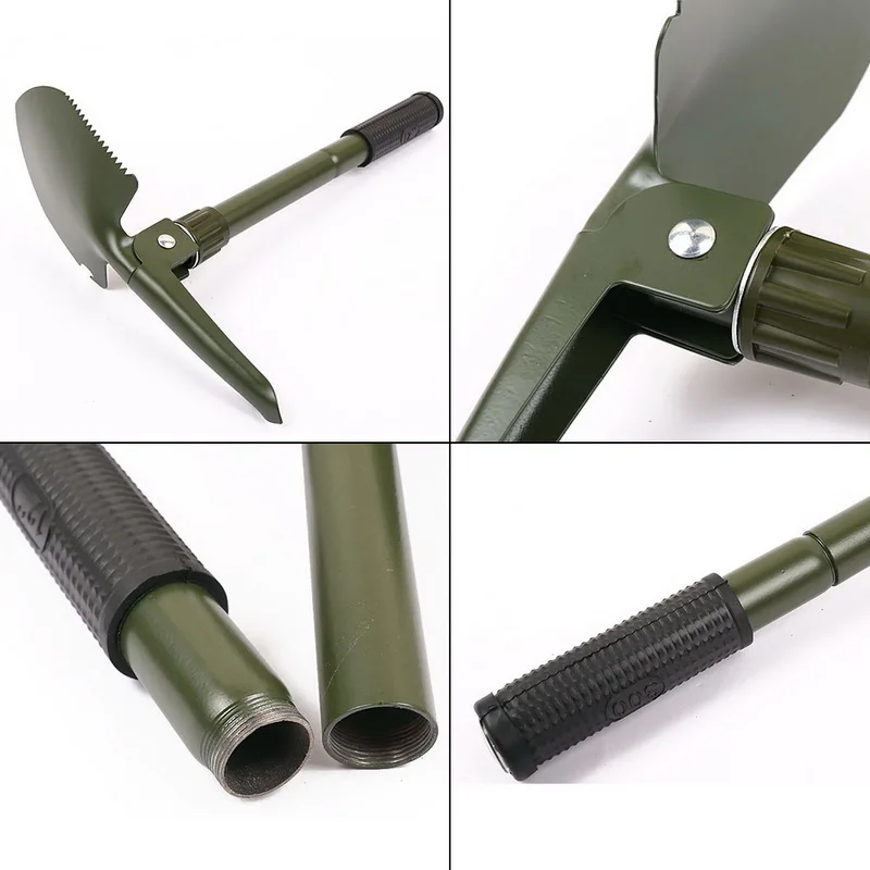 Military Portable Folding Shovel Multifunction Stainless Steel Survival Spade Trowel Garden Camping Outdoor Tool Garden Tools