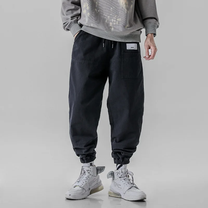 

2019 New Style Japanese-style Popular Brand MEN'S Casual Pants Autumn Loose-Fit Workwear Pants Men's Loose-Fit Beam Leg Harem Me