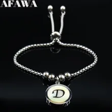 D браслет из нержавеющей стали с буквенным покрытием женские серебряные цветные браслеты ювелирные изделия pulceras para mujer moda B18525