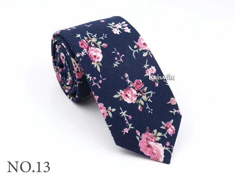 Neue Baumwolle Blumen Krawatte Für Männer Frauen 6CM Dünne Dünne Krawatte Für Hochzeit Party Kleid Zubehör Casual Druck blume Krawatten – Detail 16