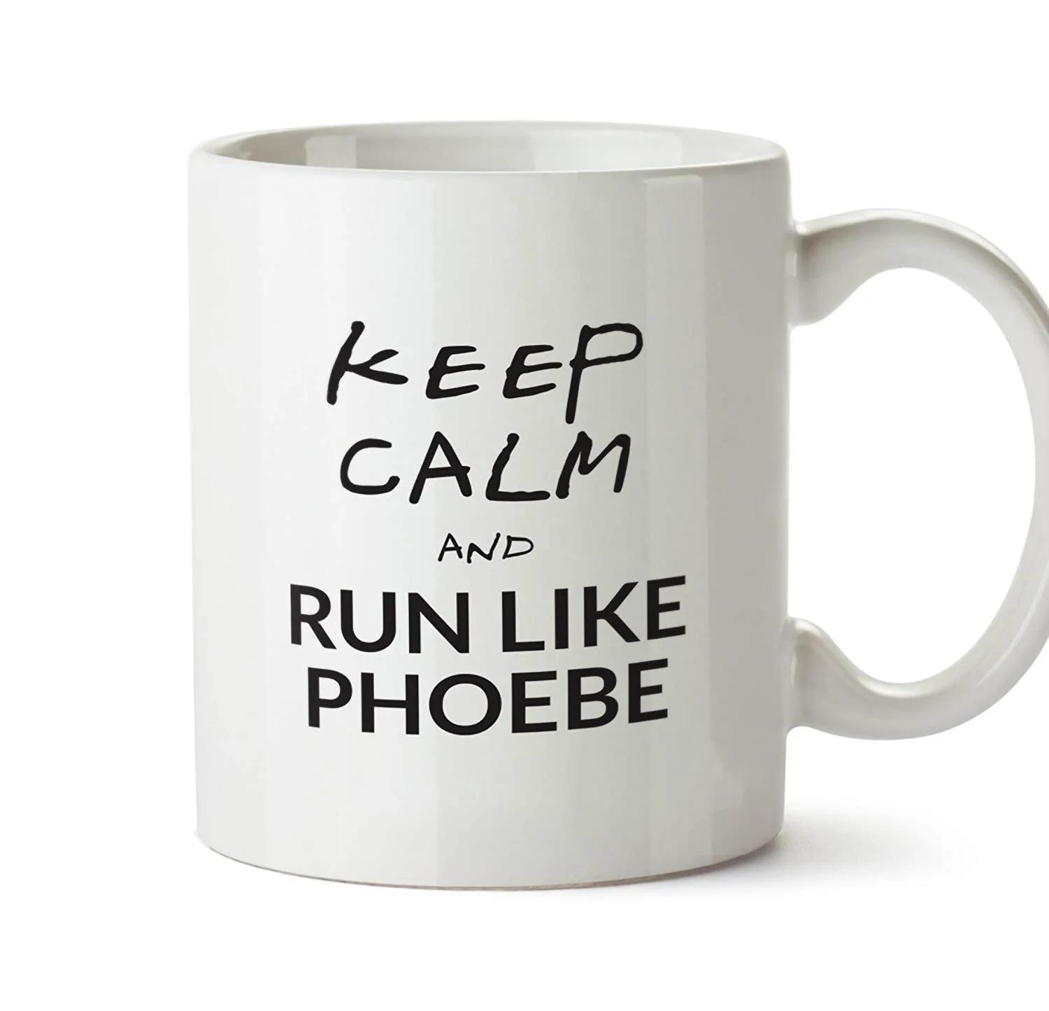 Керамическая кружка с надписью Keep Calm and Run 10 унций | Дом и сад