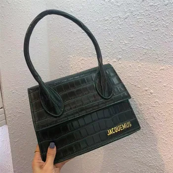 

Mini Square Bag 2020 Fashion New High-quality Pu Leather Women's Hand-held, Crocodile Pattern Chain Shoulder Bag Messenger Bag