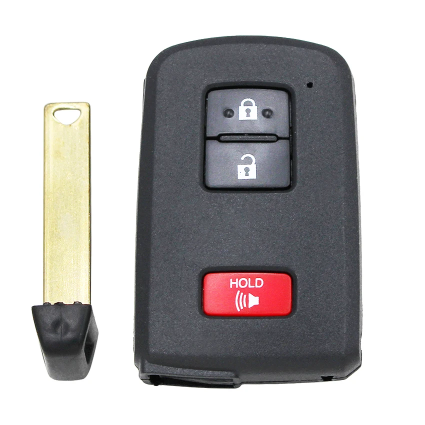 Для нового IPad 2/3/4 пуговицы замена Смарт дистанционные брелки для ключей в виде ракушки чехол для ключей для машины Toyota Avalon Camry RAV4 2012- с inser ключ - Количество кнопок: 2Bpanic