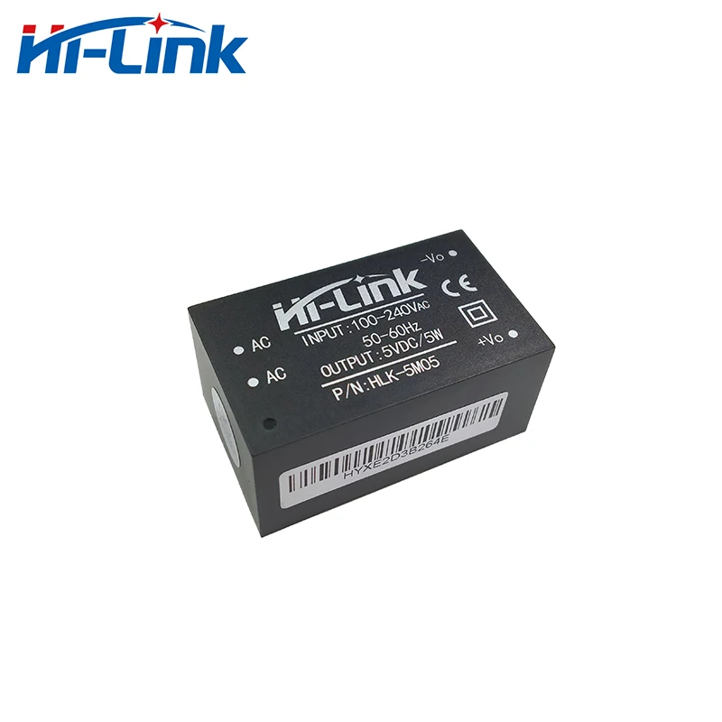 Free ship 90pcs*HLK-5M05  220V input 5W 5V 1A output AC-DC power transformer for LED light 4