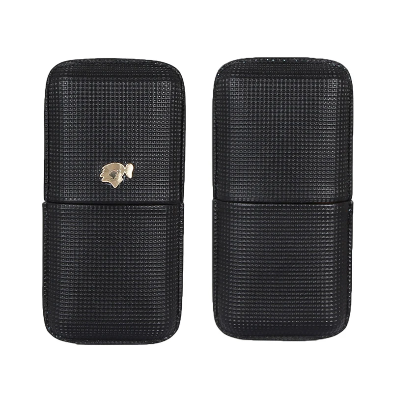  COHIBA Cigar Leather Case Outdoor Humidor Box Portable Travel Cigars Humidors Fit 3 Cuban Cigars Ho