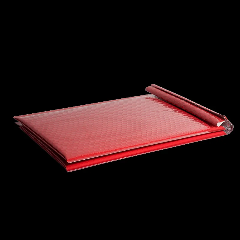 

Red Anti-static Antifall Bubble Buffer Mailer Electronic Product Aluminized Film Bag Transport Courier Cosmetic Gift Clothes