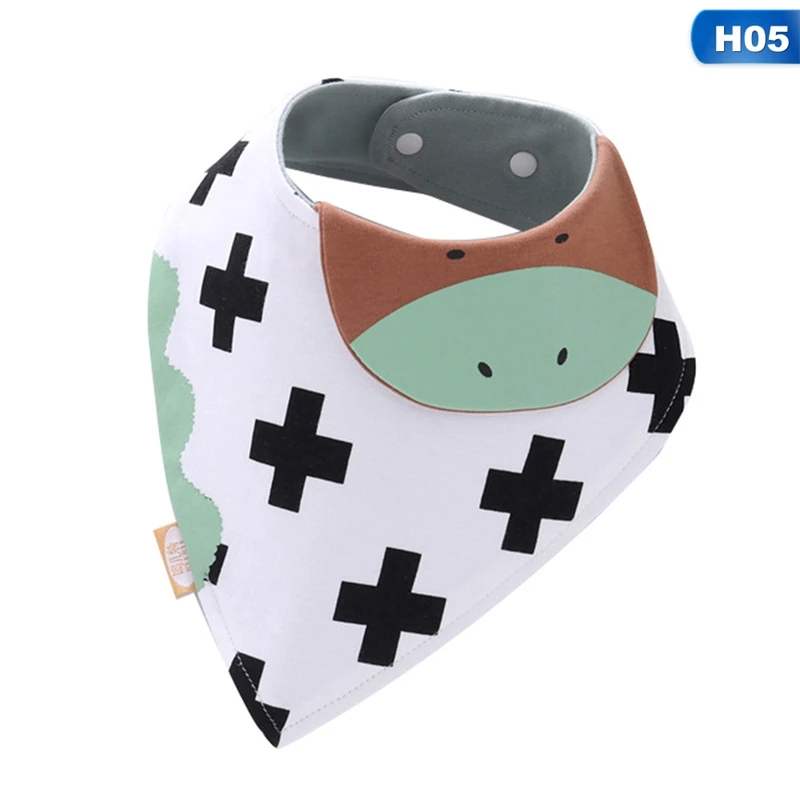 Стиль; детские нагрудники с рисунками животных; треугольный шарф для новорожденных; хлопковый нагрудник для кормления; бандана; полосатая одежда с тигром для малышей - Цвет: 5