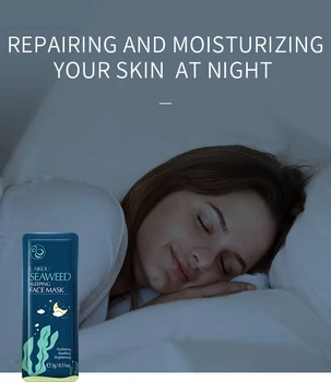 

Seaweed Face Mask Moisturizing Sleeping Anti Wrinkle Facial Packs Dark Circle Face Mask Anti-Aging Mask Face Care Makeup TSLM2