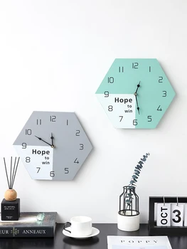

Creative Office Silent Wall Clock Modern Design Simple Nordic Bedroom Wall Clock Living Room Reloj Pared Home Decor BW50WC