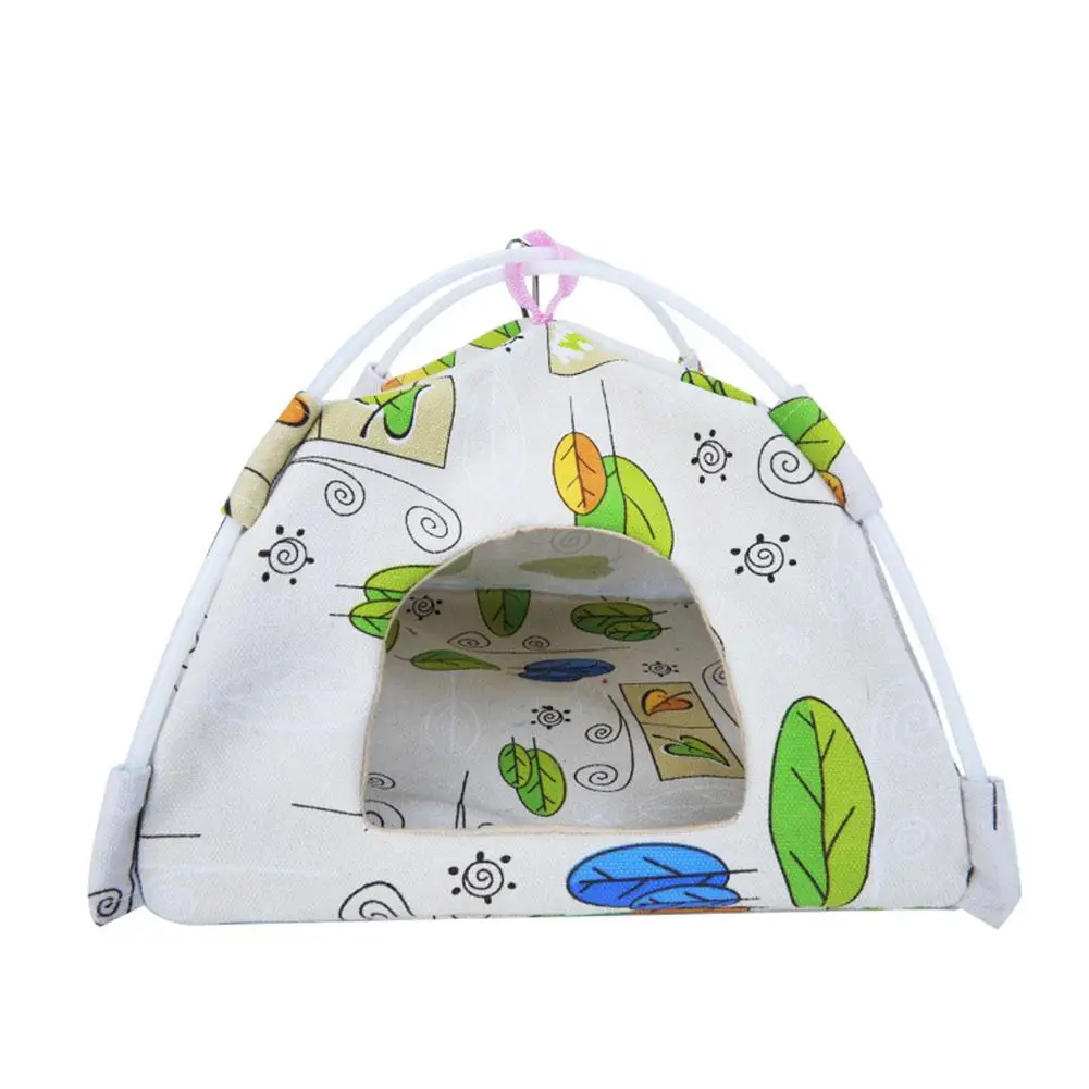 HobbyLane домик для домашних животных маленькие животные холст палатка птица хомяк Гамак Висячие гнезда печатная кровать